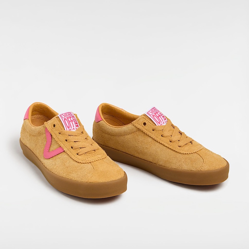 NEW VANS Trainers Vans Women Sport Low Gum Multi Yellow Suede Leather 9